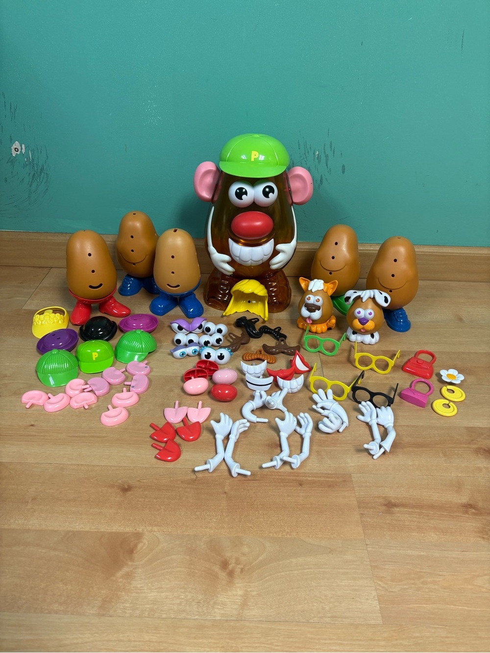 65+ Piece Mr. & Mrs. Potato Head Bundle with Storage Container